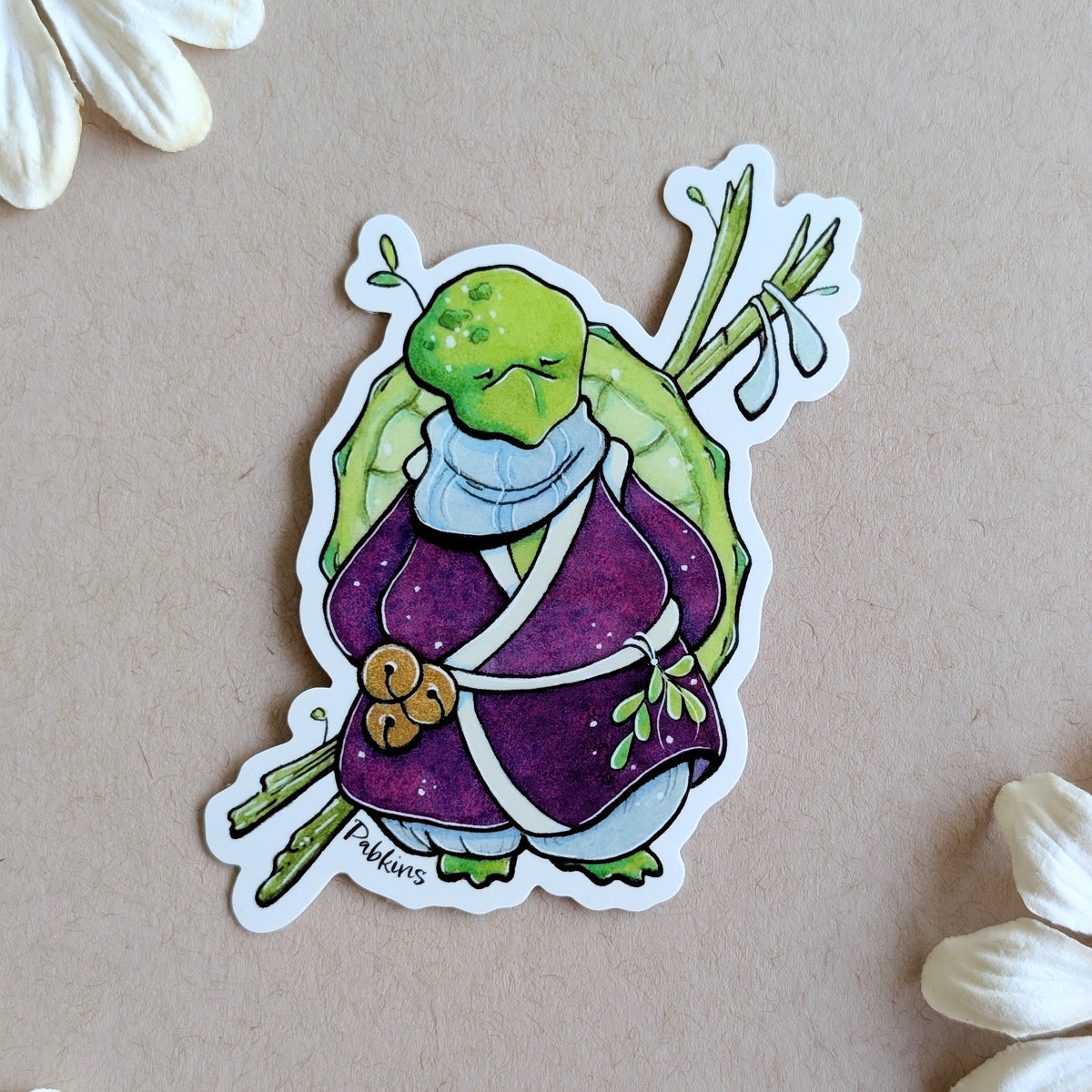 Monk Turtle - Vinyl Sticker