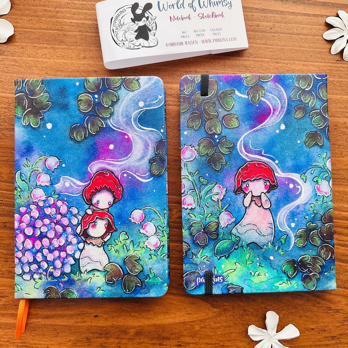 Mushi Garden - Hardcover Notebook, Journal, Sketchbook Front View