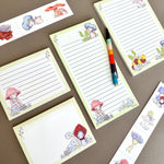 Mushi Garden - Stationery notepad set full view
