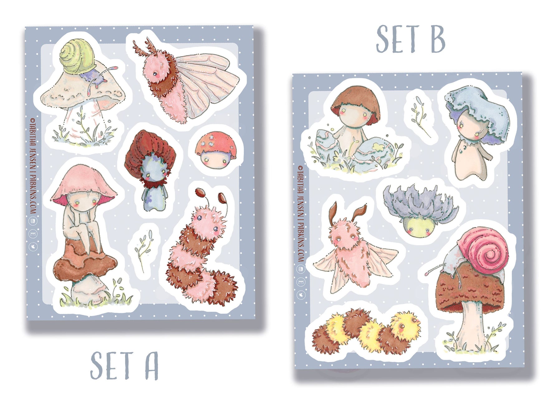 Mushi Garden - vinyl sticker sheet Front