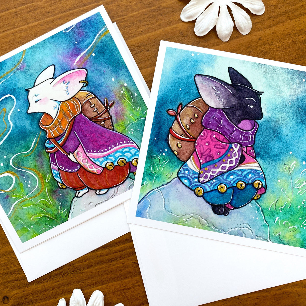 Mystical Mice - blank greeting cards Front View