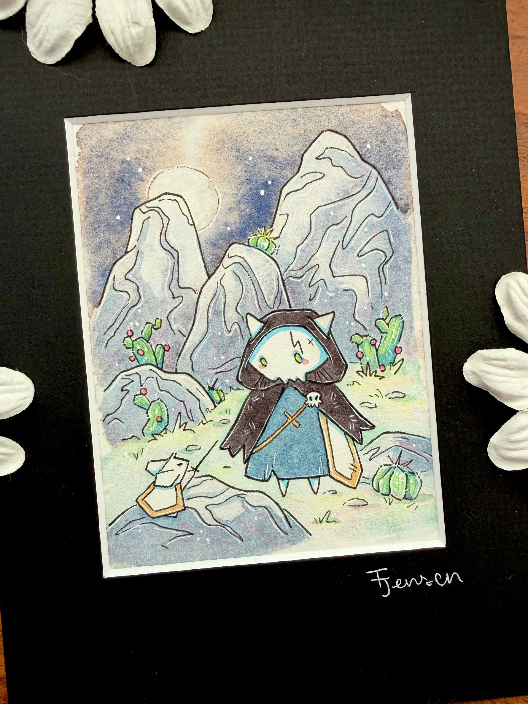 Original Watercolor Painting - Upon First Meeting Front