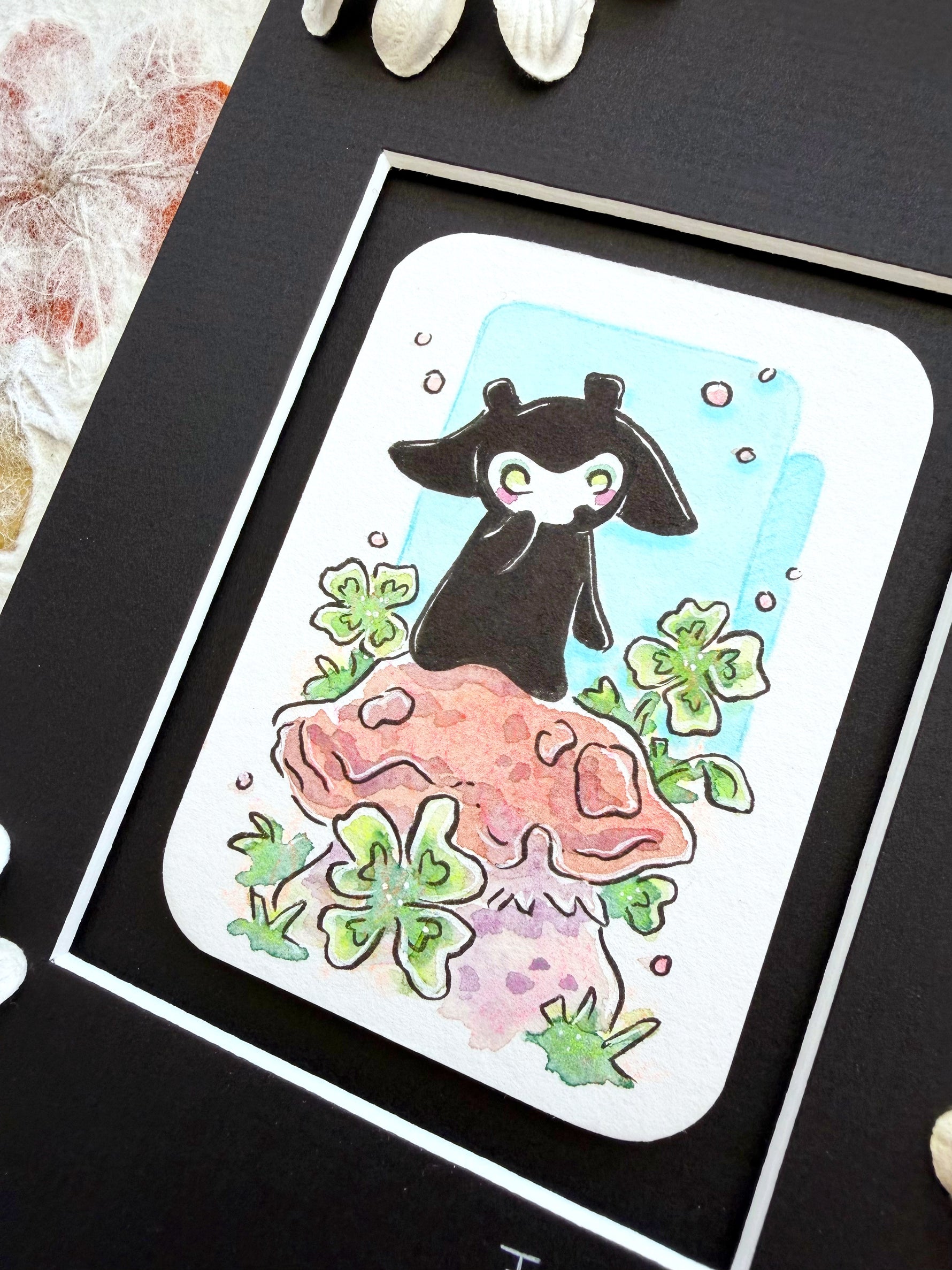 Original Watercolor Painting - Why hello there Side View 2