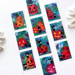 Pumpkin Spirits - Stamp Style Washi Tape Full View