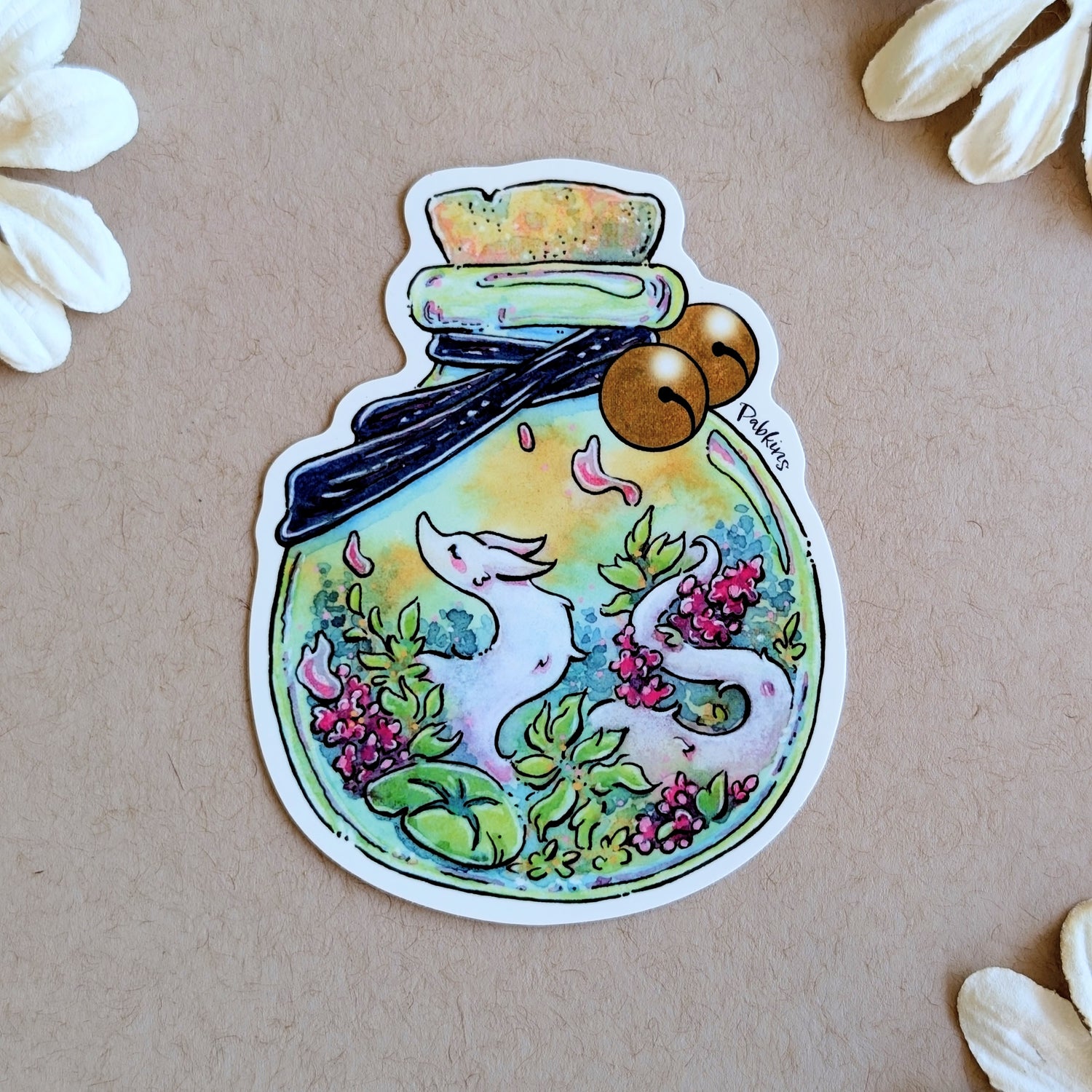 Smoke Fox Terrarium - Vinyl Sticker