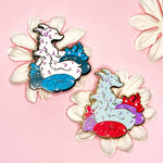 Smoke Fox - hard enamel pin Front