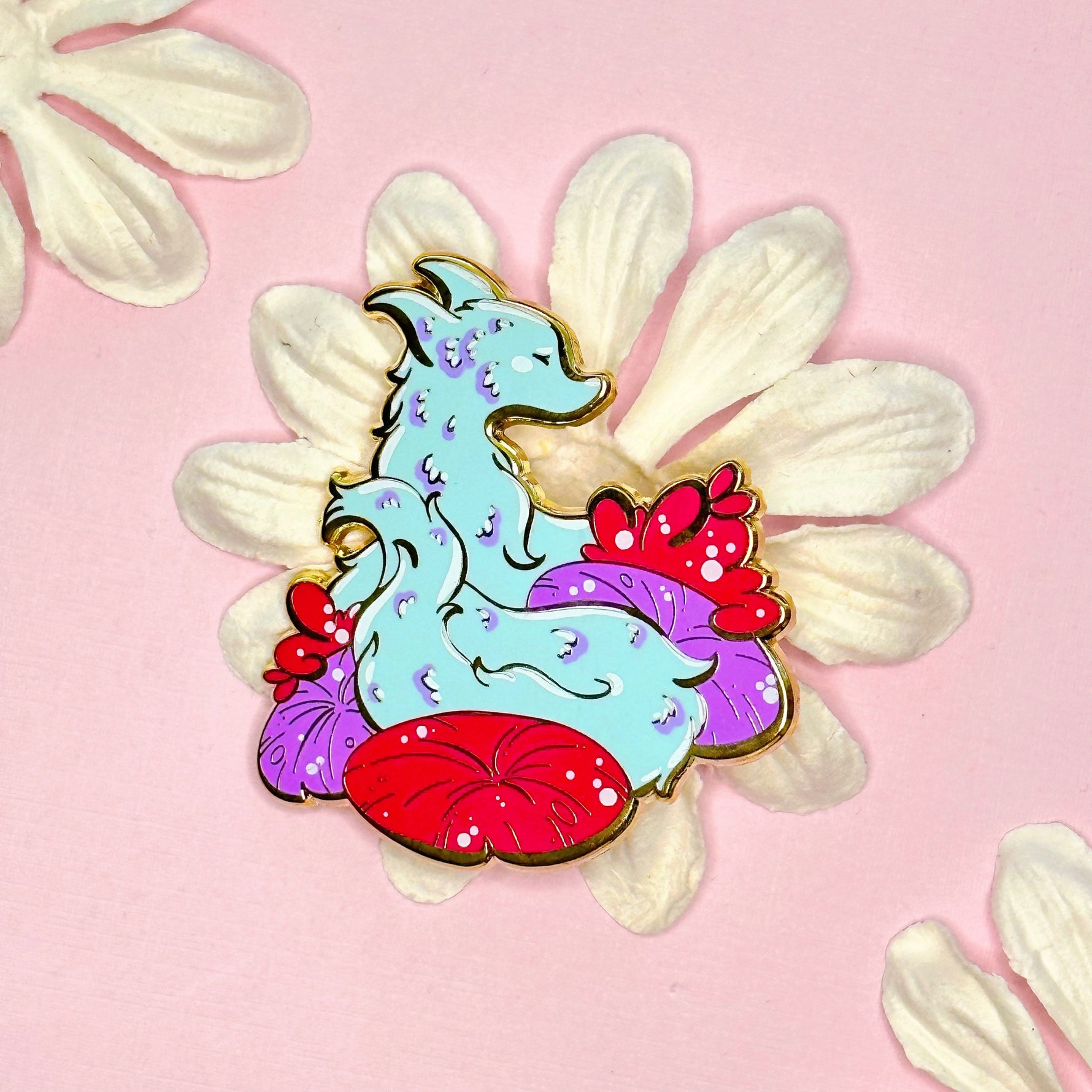 Smoke Fox - hard enamel pin Single 2
