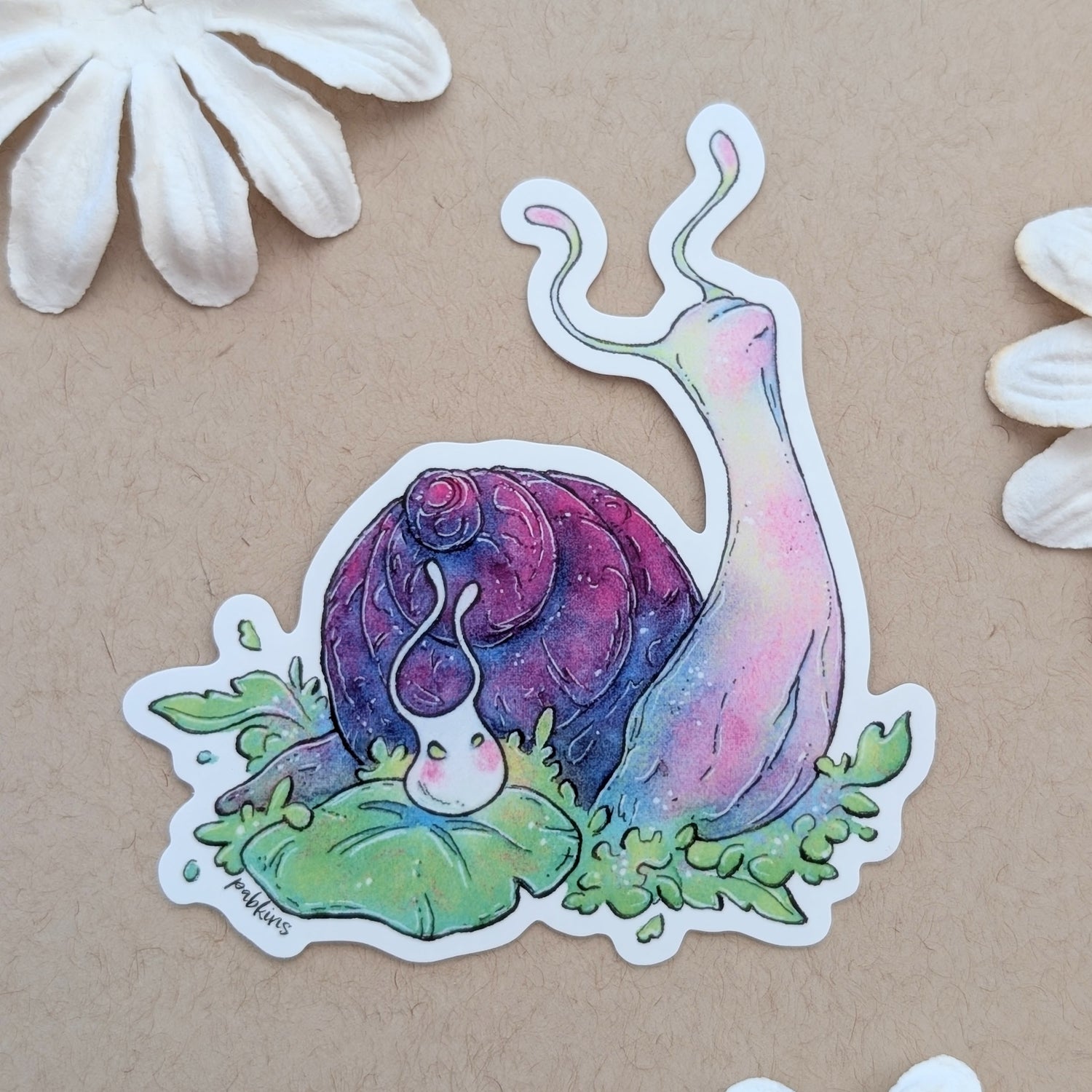 Snail and Friend - Vinyl Sticker