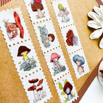Snails & Mushi - Stamp Style Washi Tape Front