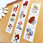 Snails & Mushi - Stamp Style Washi Tape Full View