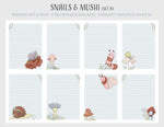Snails and Mushi - Stationery set Single 3