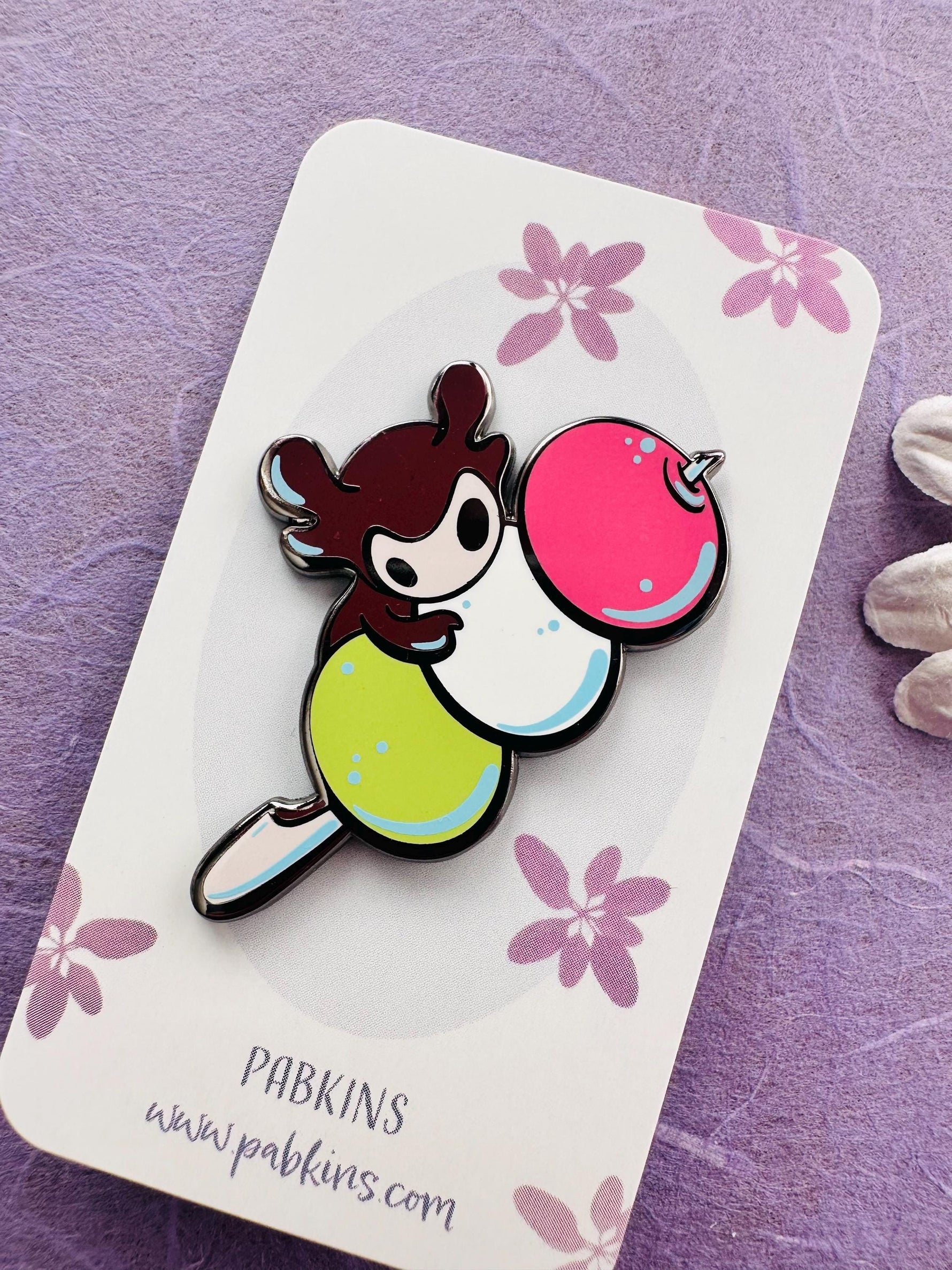 Spirit Dango, mochi - hard enamel pin alt view