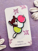 Spirit Dango, mochi - hard enamel pin front view