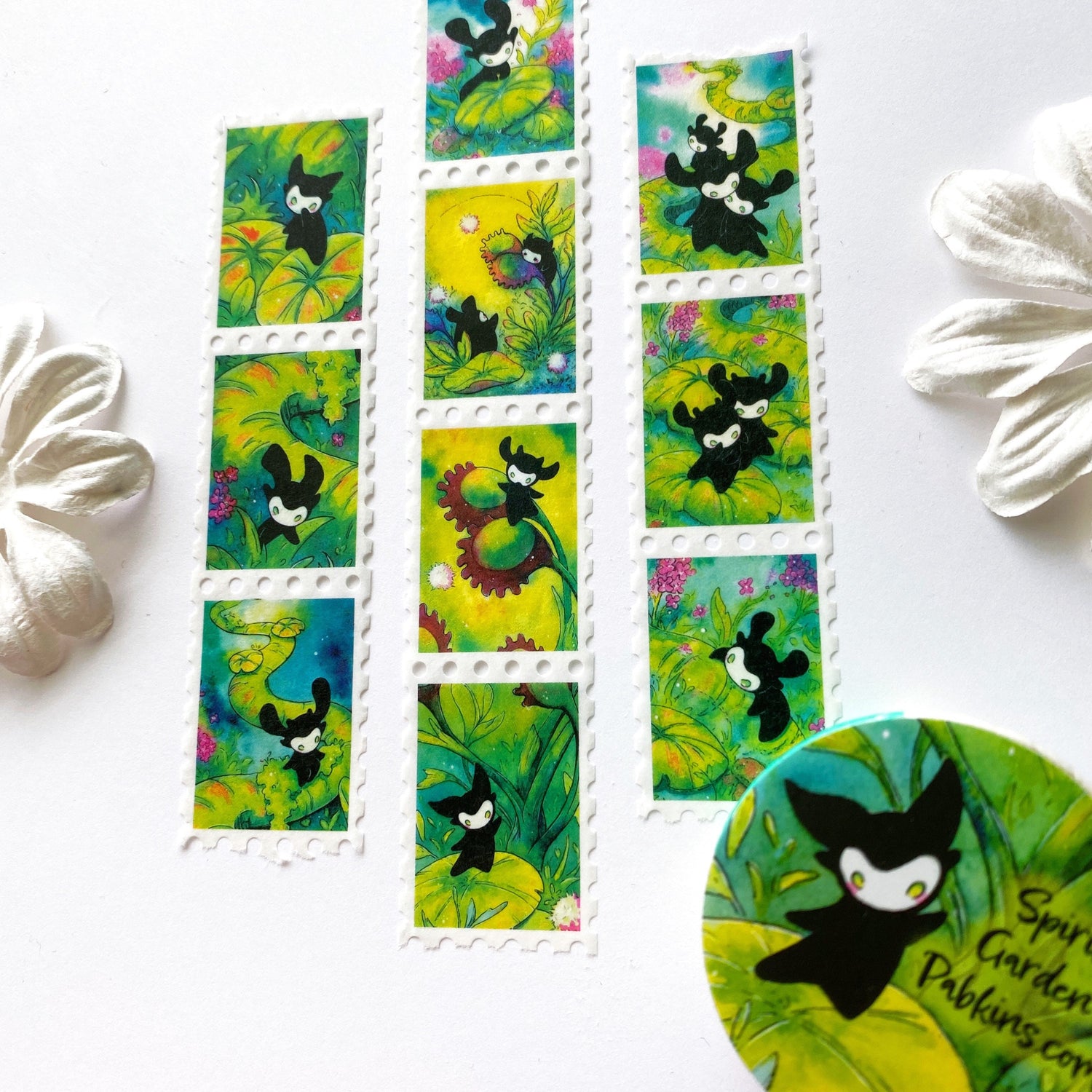Spirit Garden - Stamp Style Washi Tape Full View