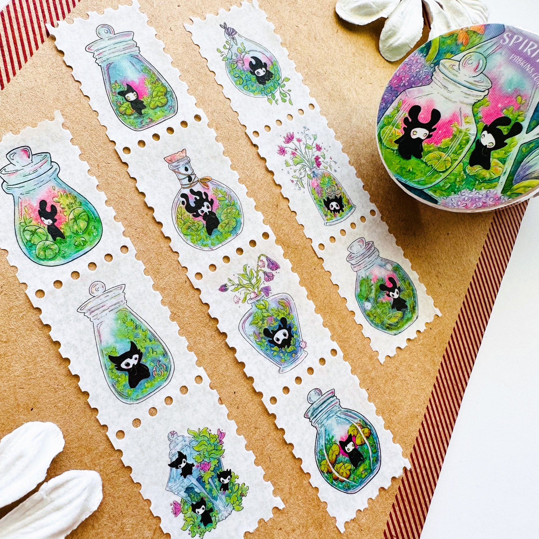 Spirit Jars - Stamp Style Washi Tape Full View 2