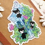 Spirit Lantern - fantasy creature large vinyl sticker Alt View 6