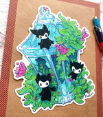 Spirit Lantern - fantasy creature large vinyl sticker Alt View 7