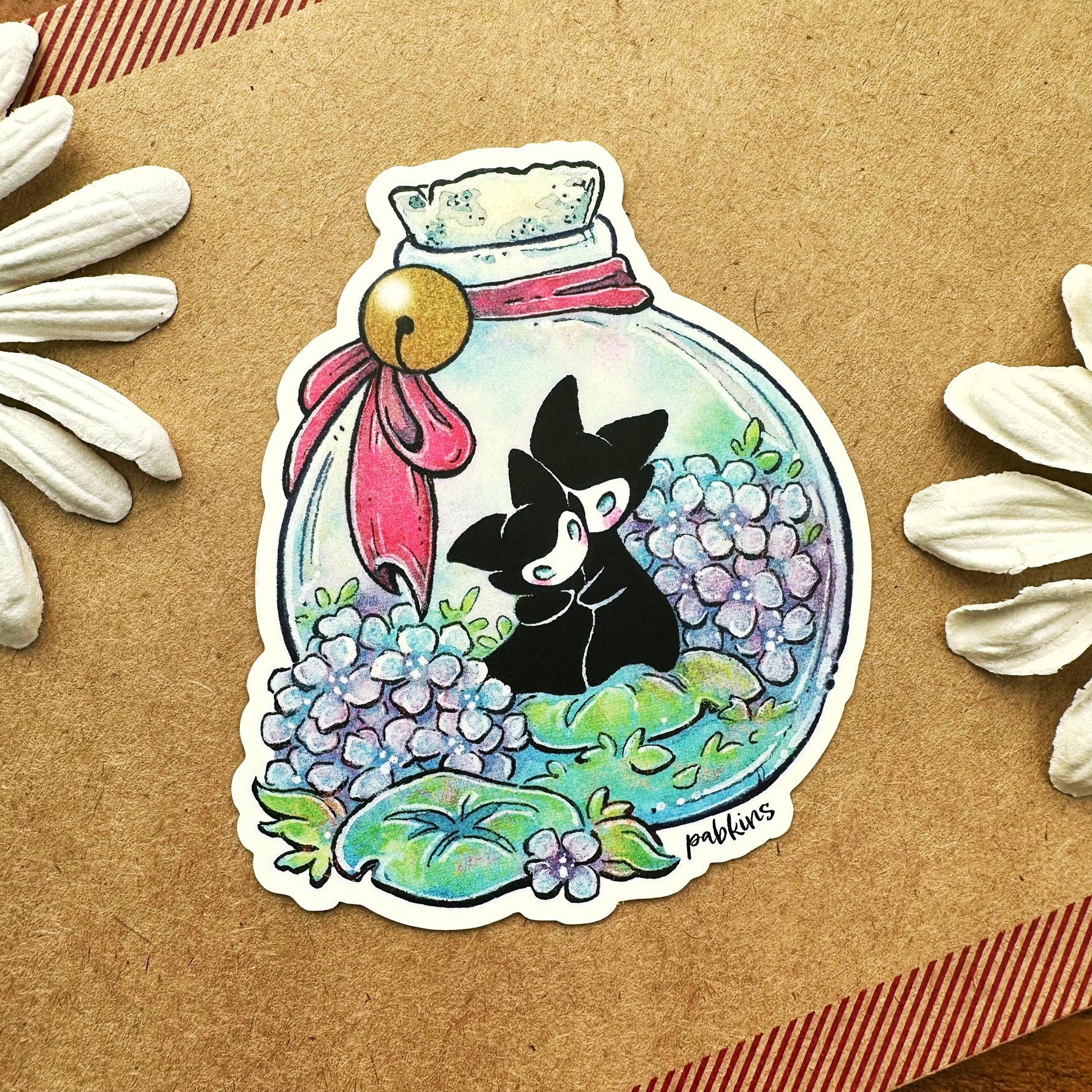 Spirit Love Terrarium - vinyl sticker Front view