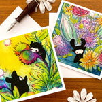 Spirits Among the Flowers - blank greeting cards Front View