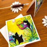 Spirits Among the Flowers - blank greeting cards Single View 3