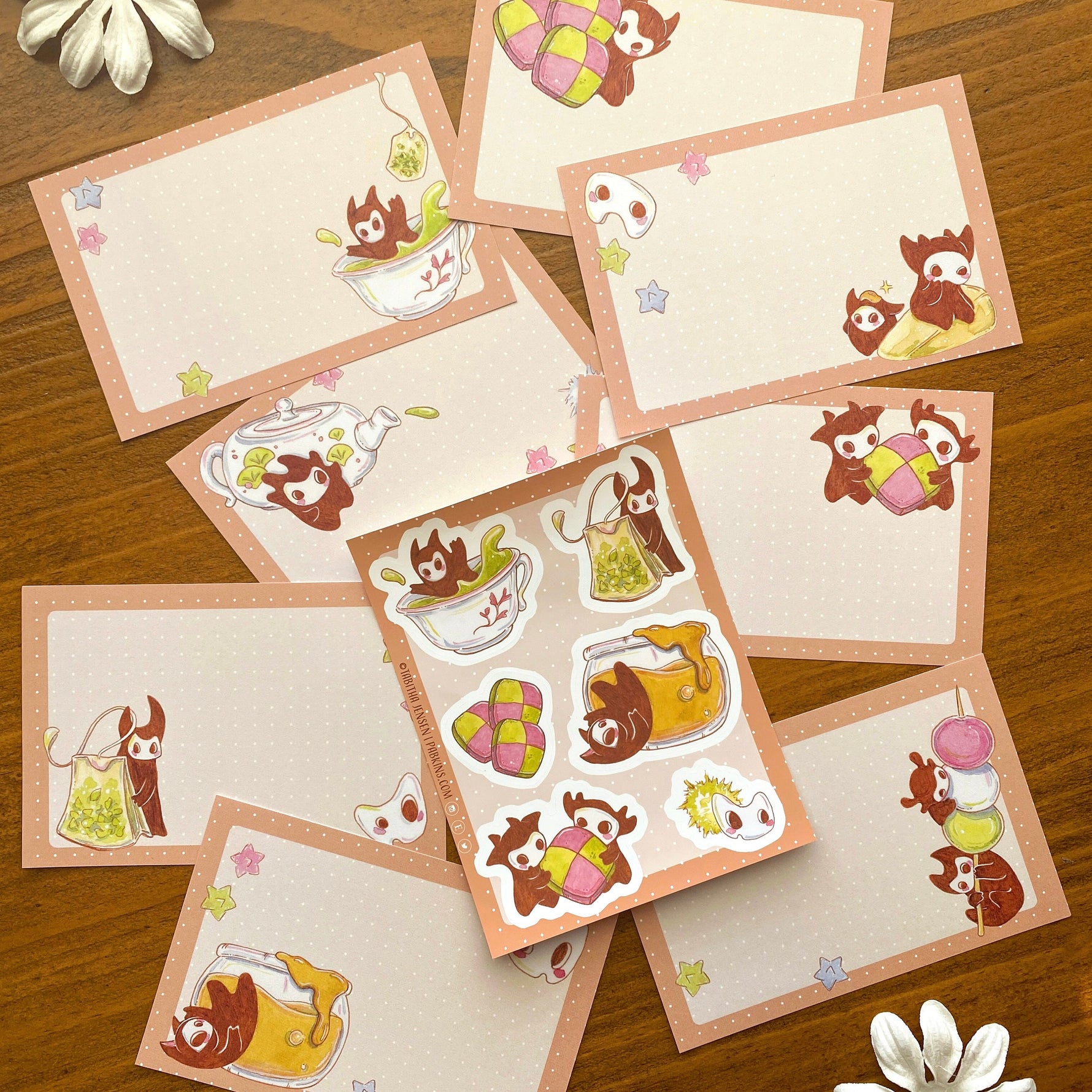 Tea Please - Little Spirits - Stationery set Full View