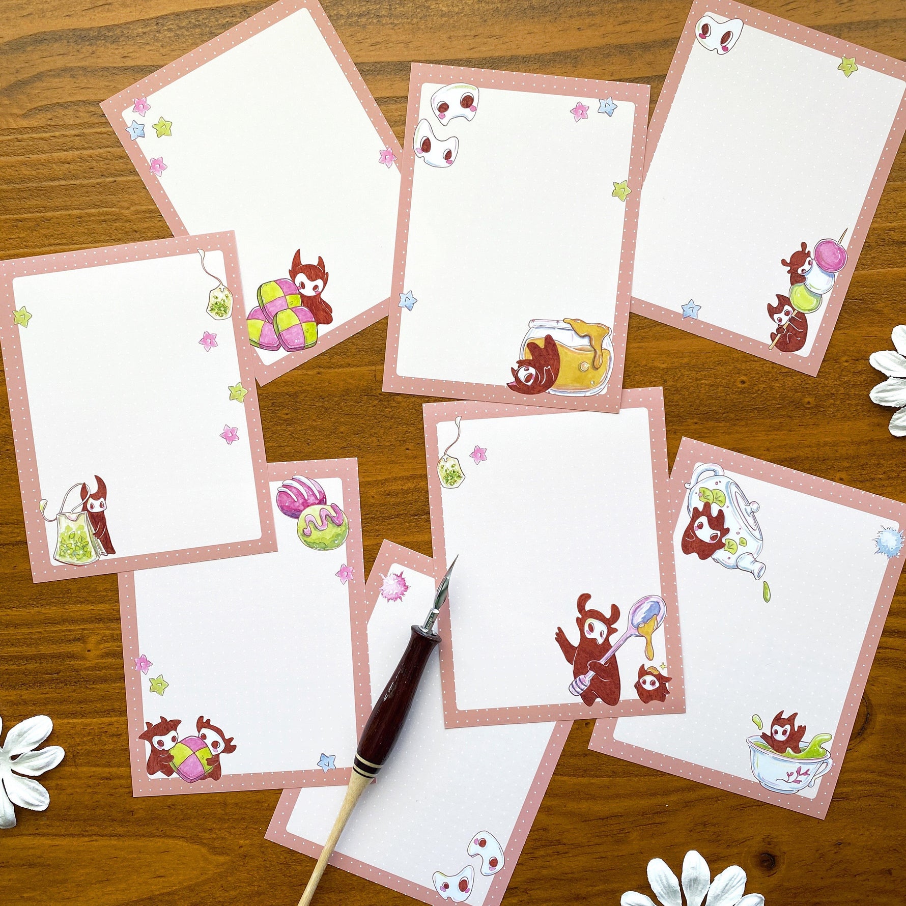 Tea Please - Little Spirits - Stationery set Full View 2