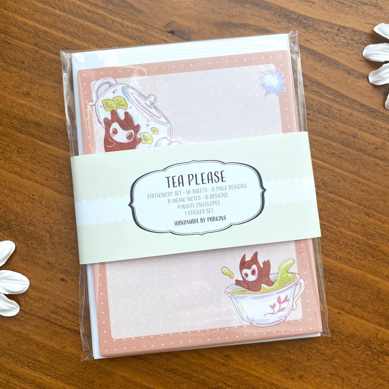 Tea Please - Little Spirits - Stationery set Packaged