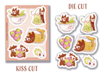 Tea Please - vinyl sticker sheet Front