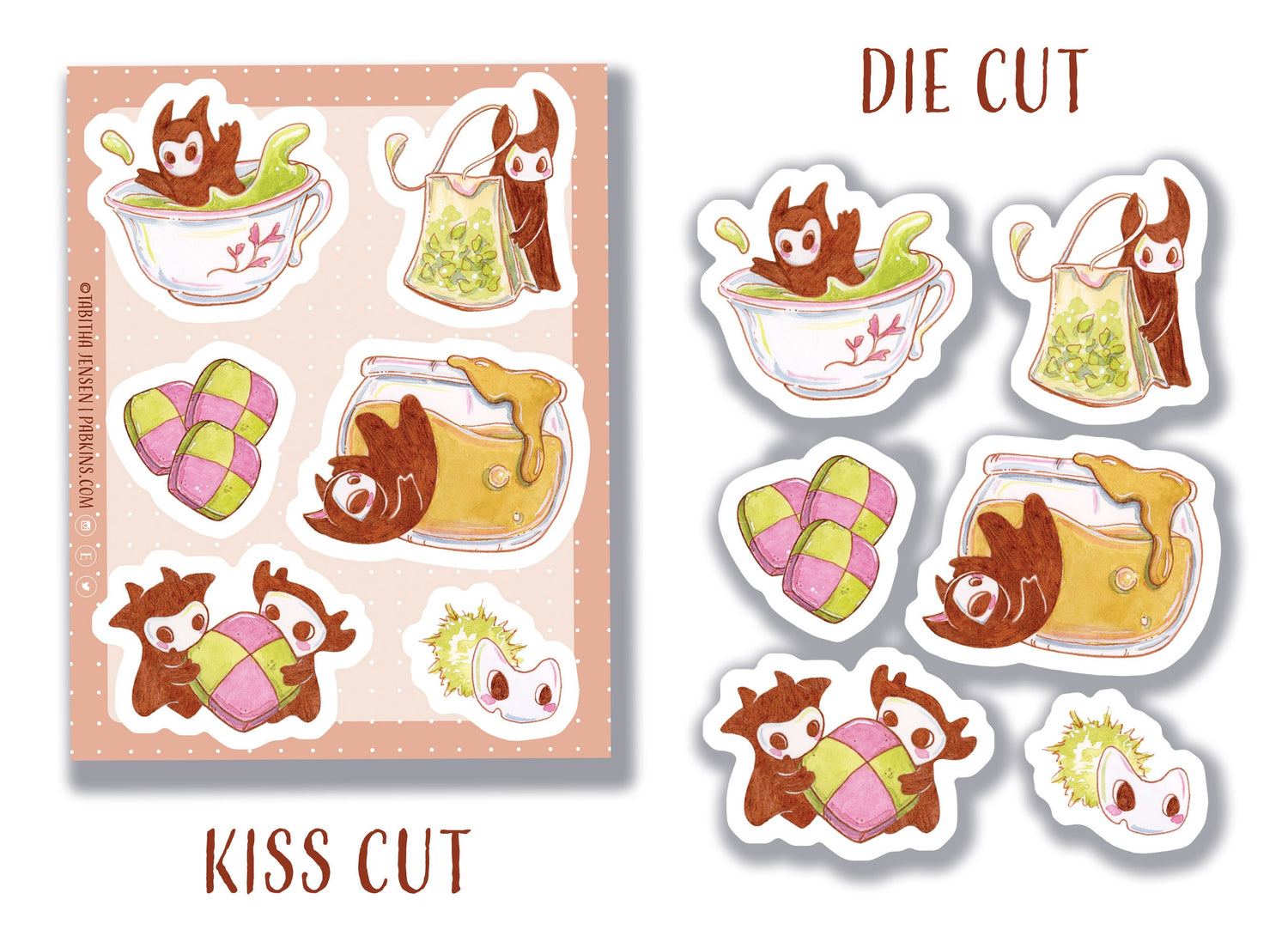Tea Please - vinyl sticker sheet Front