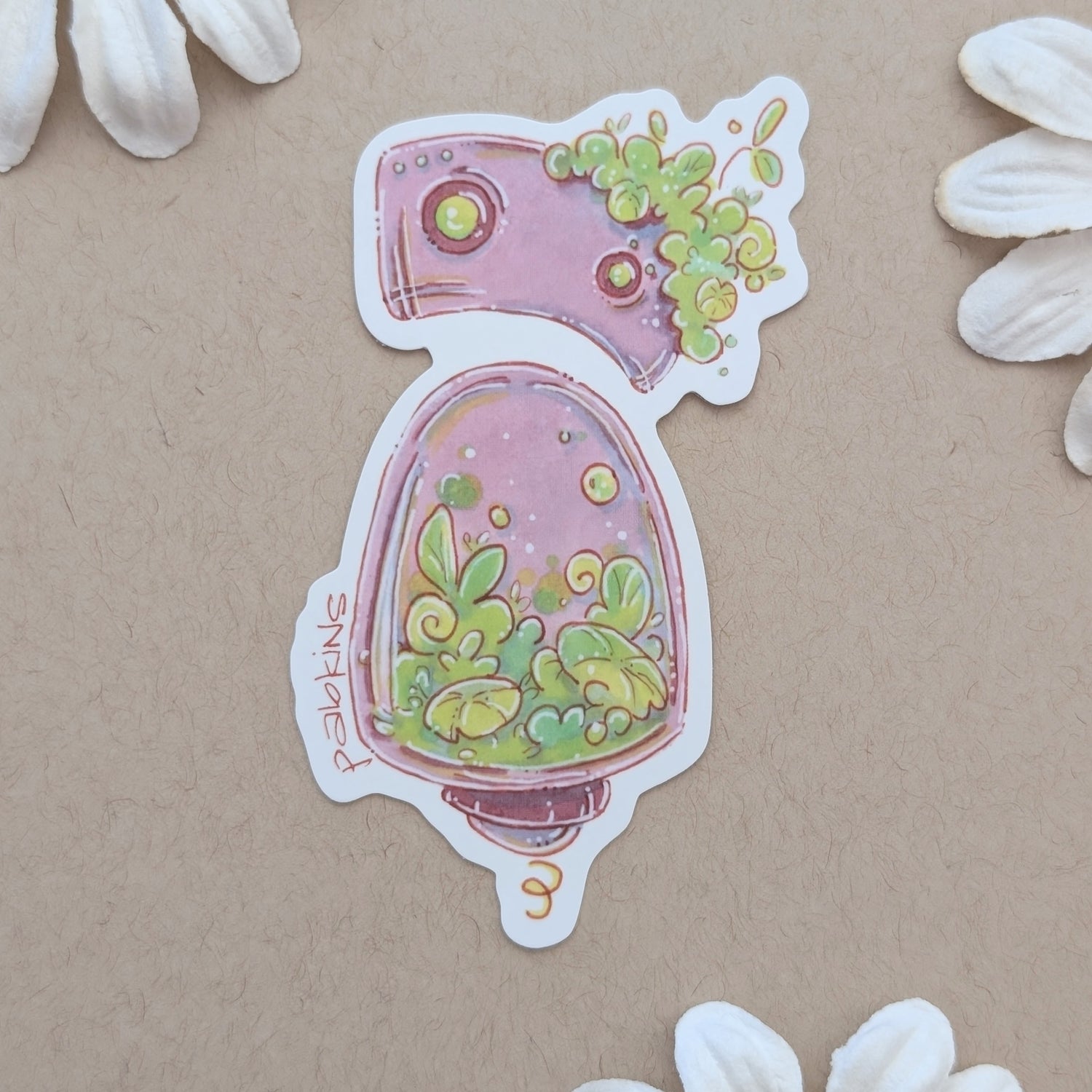 Terrarium Bot - Vinyl Sticker