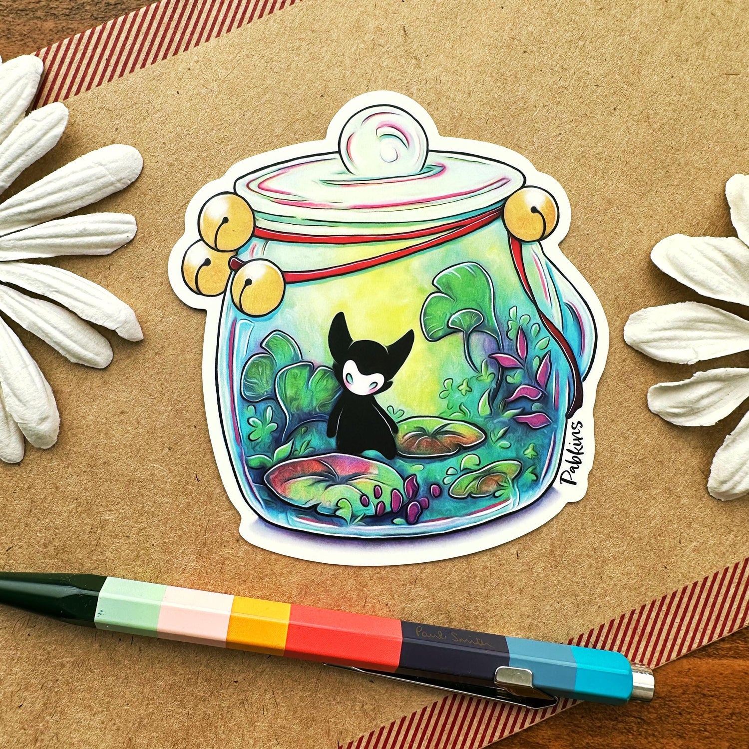 Terrarium Spirit - vinyl sticker Front view