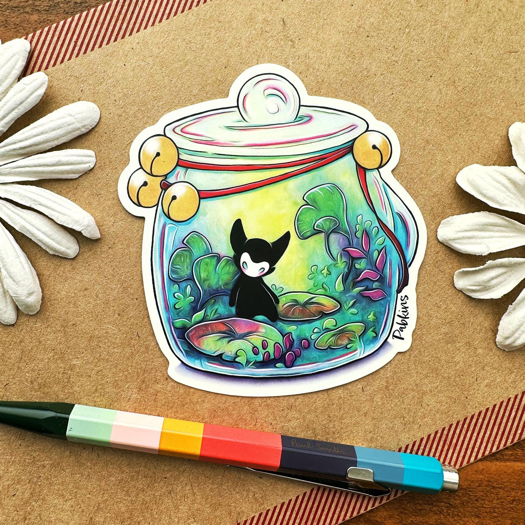 Terrarium Spirit - vinyl sticker Front view
