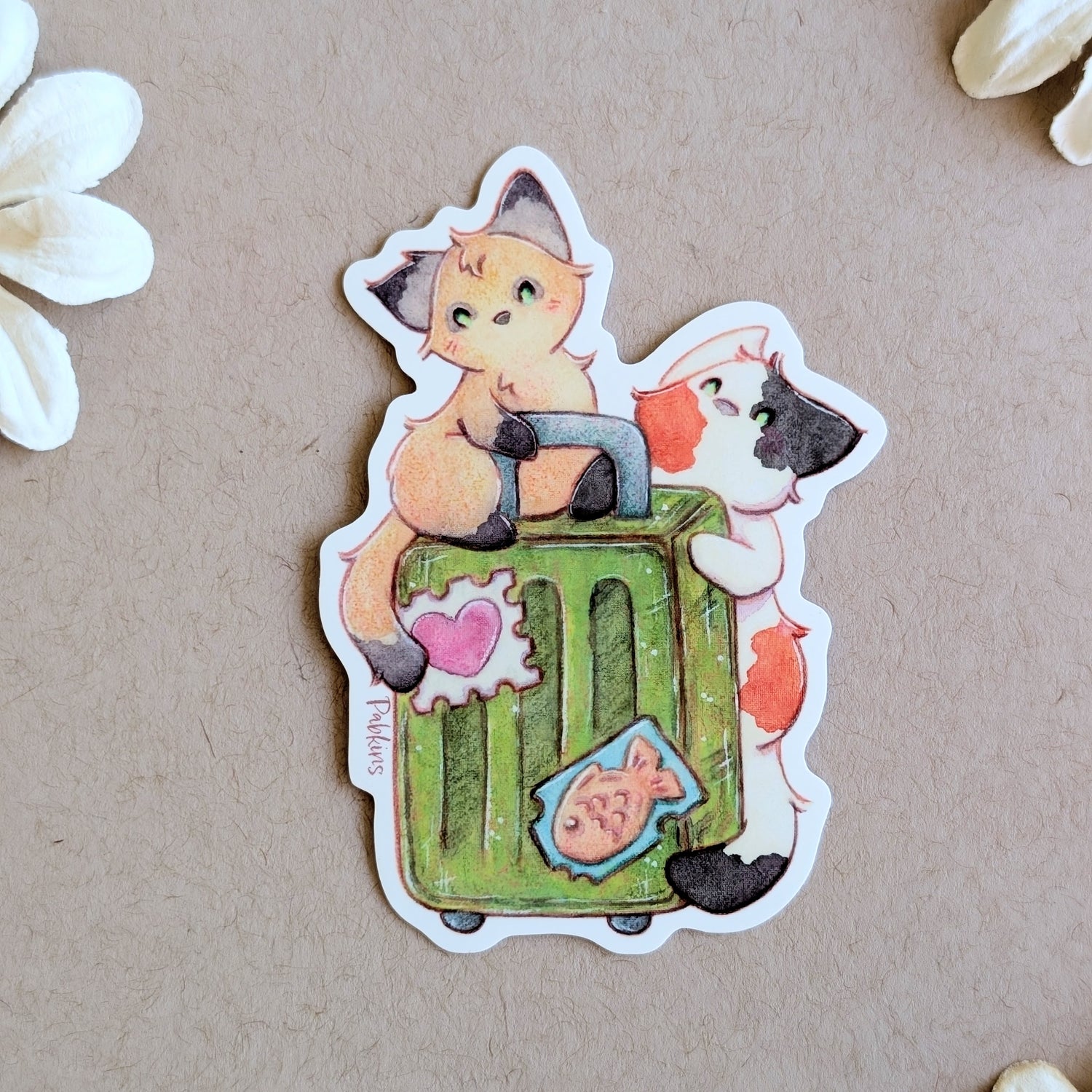 Traveling Cat Luggage - Vinyl Sticker