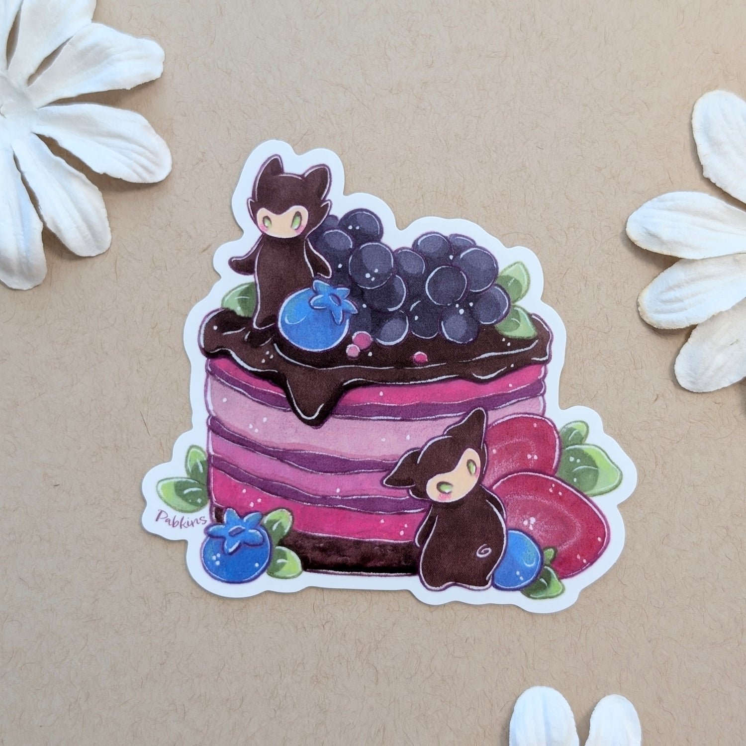 Triple Berry Spirit Cake - vinyl sticker
