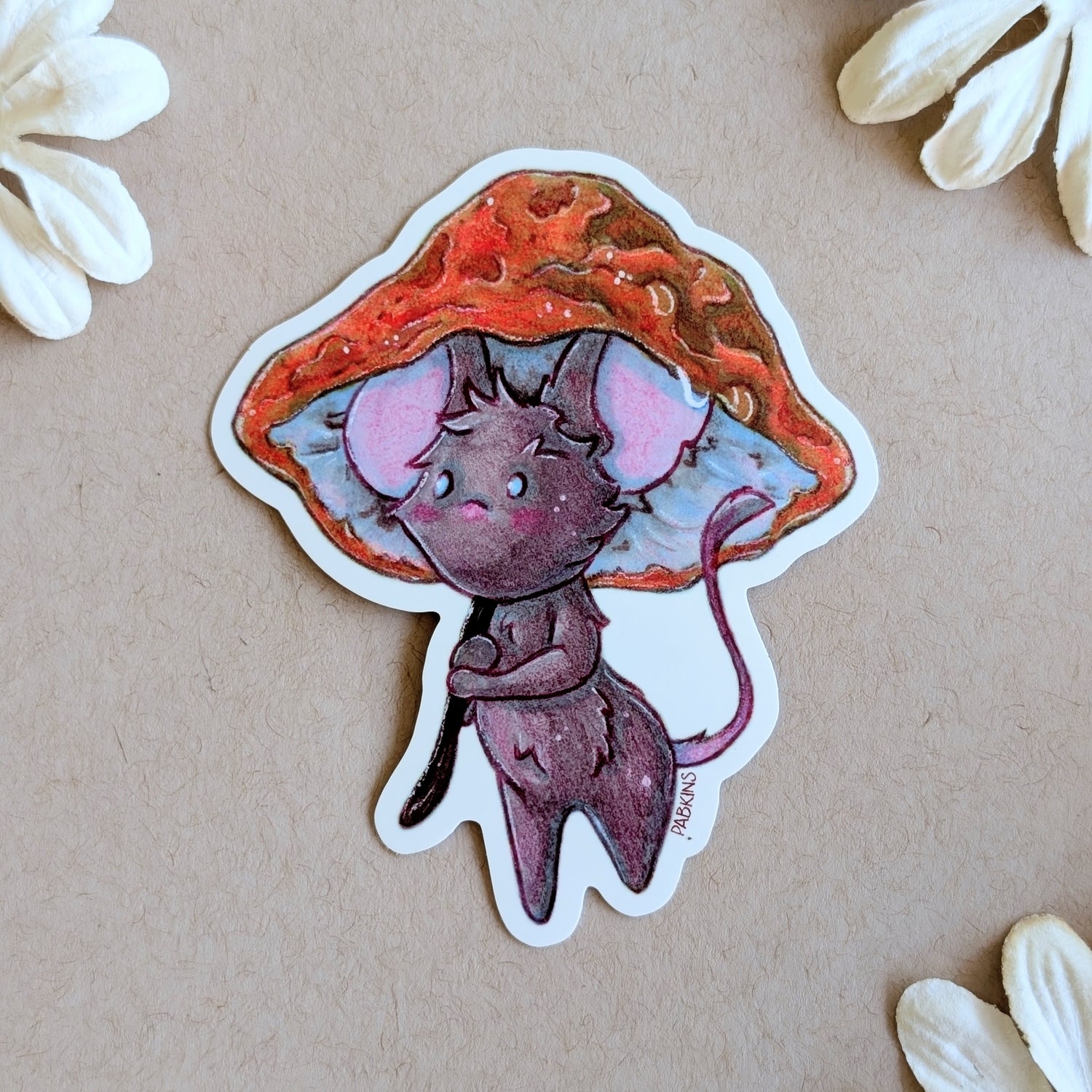 Umbrella Mouse - Vinyl Sticker
