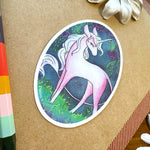 Unicorn - waterproof vinyl sticker alt view