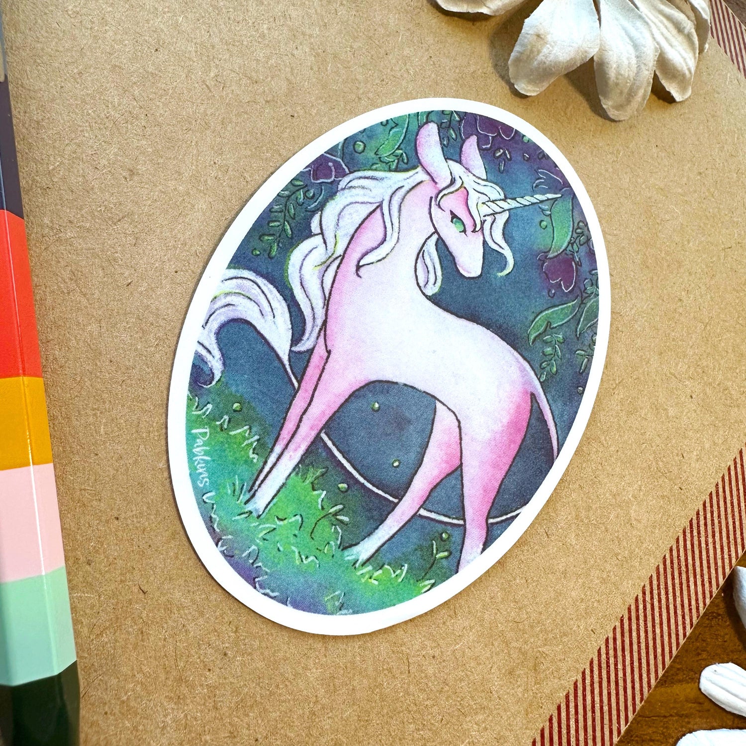Unicorn - waterproof vinyl sticker alt view