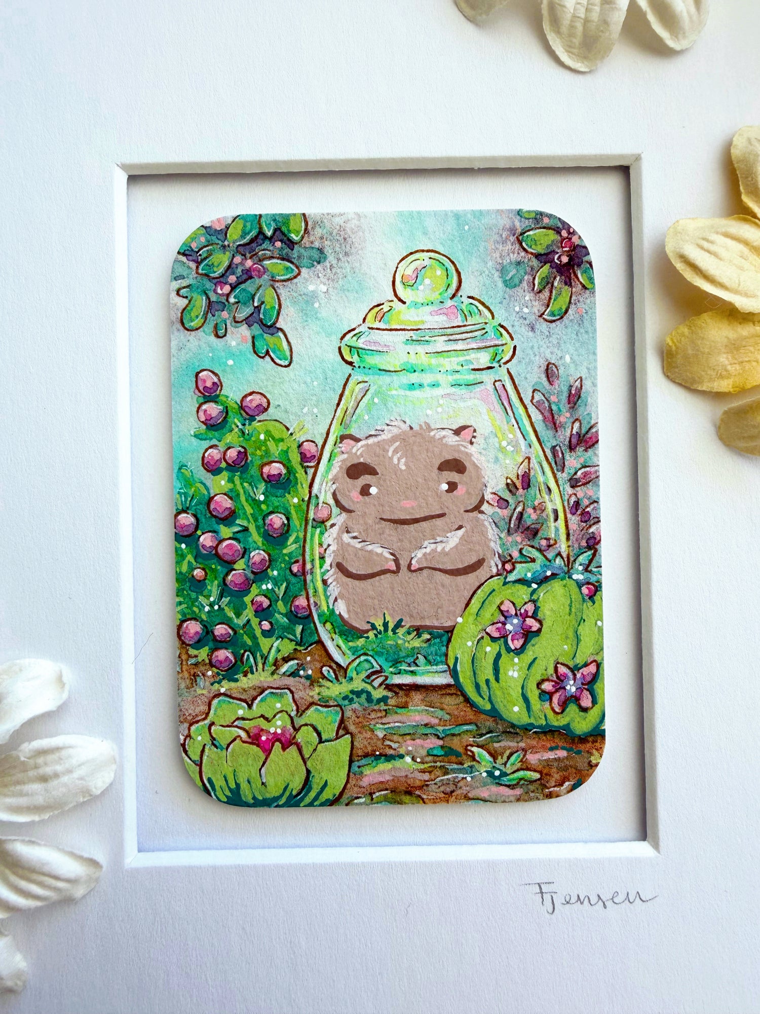 oh no you caught me painting hamster succulents