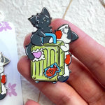 Traveling Cat Luggage - hard enamel pin Video