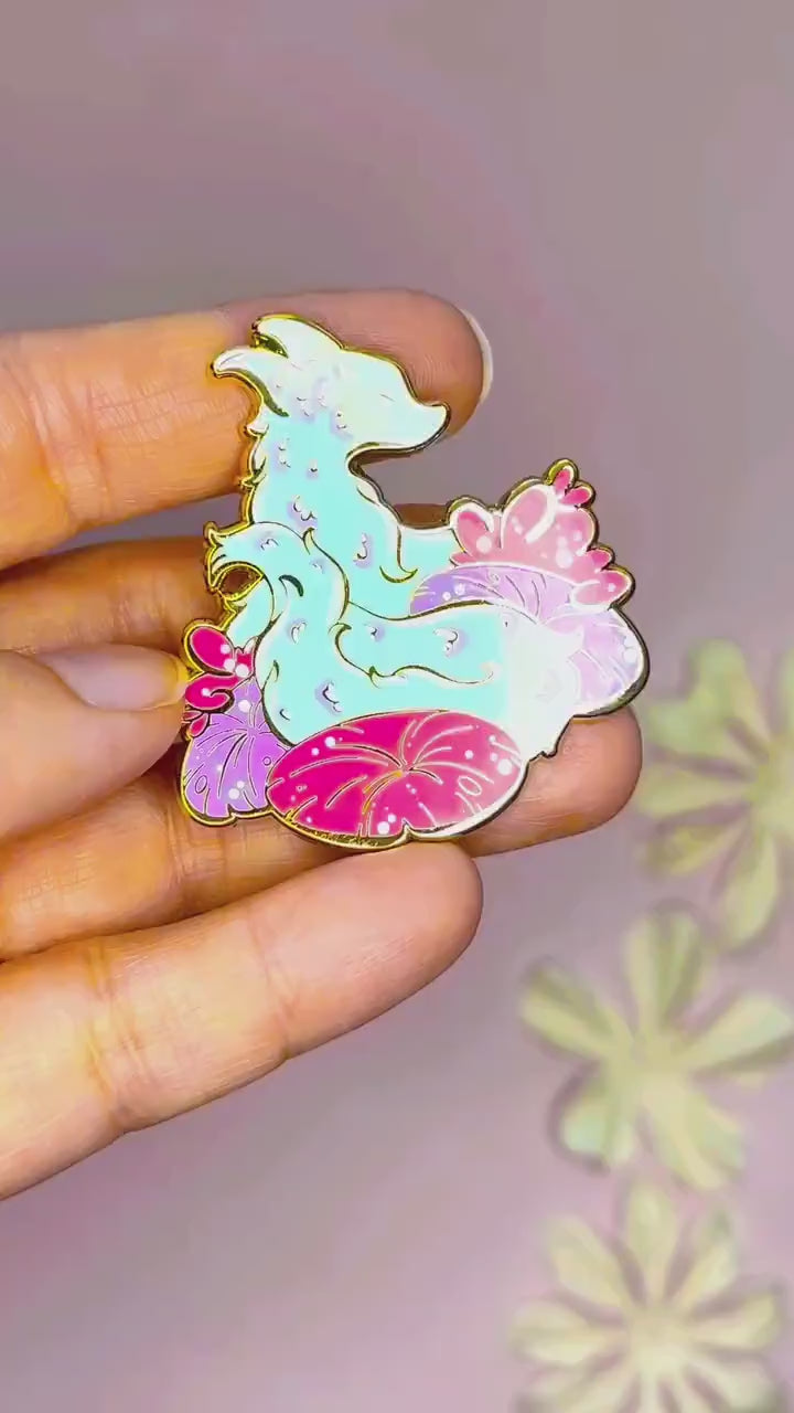 Smoke Fox - hard enamel pin video
